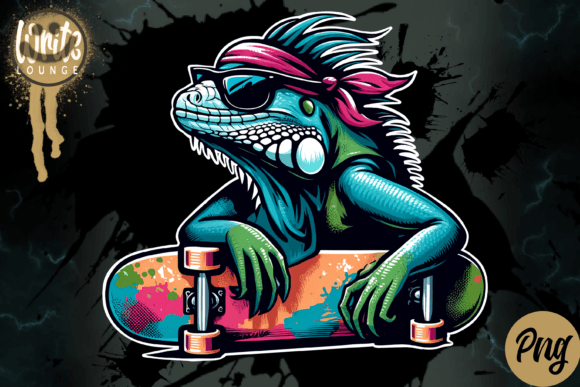 Download Iguana Skateboard Skater - Skateboard Collection