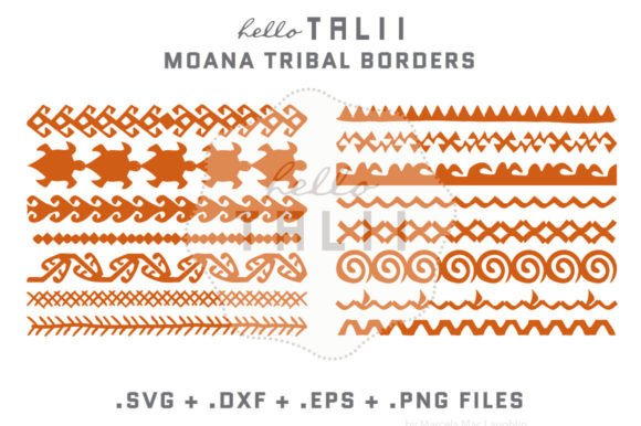 Download MOANA TRIBAL BORDERS SVG CUT FILES - Files Collection