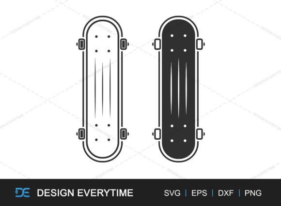 Download Premium Skateboard Vector SVG - Skateboard Collection