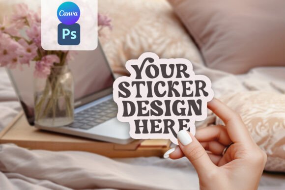Download Sticker Mockups PSD File - Premium Bundle